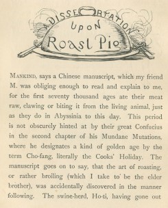 Dissertation on Roast Pig open